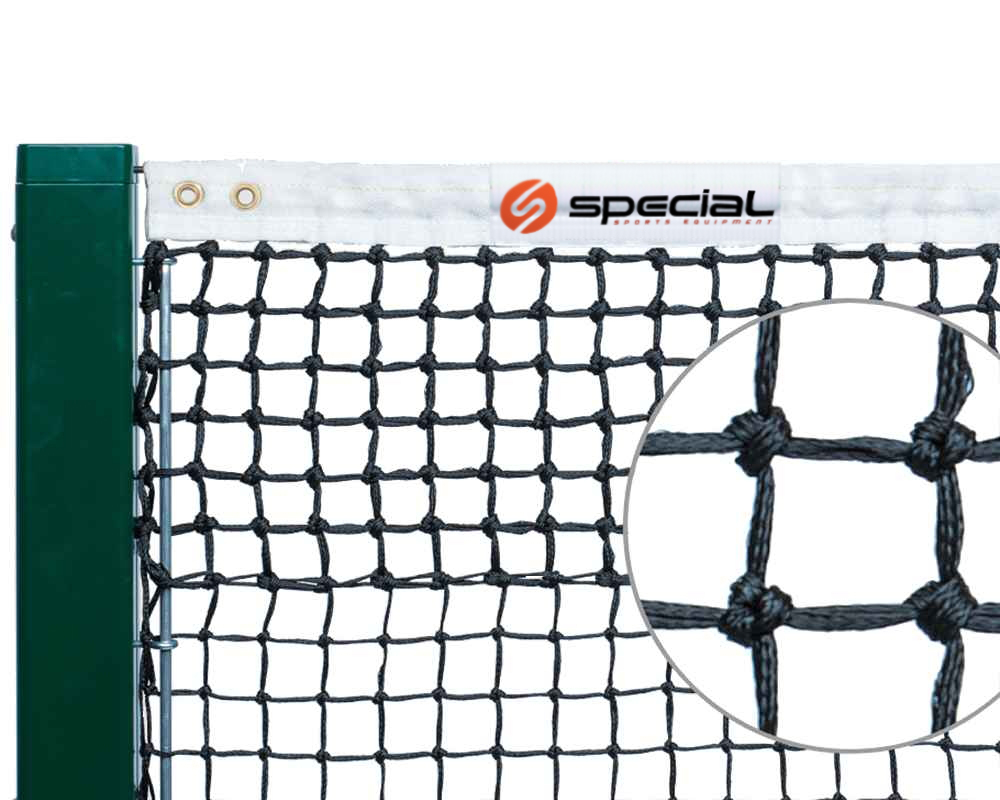 SM05142 Mreža za tenis Court Royal tn 50, natjecateljska, pletena, promjera 3,5 mm, okno 40x40 mm - Slika 1