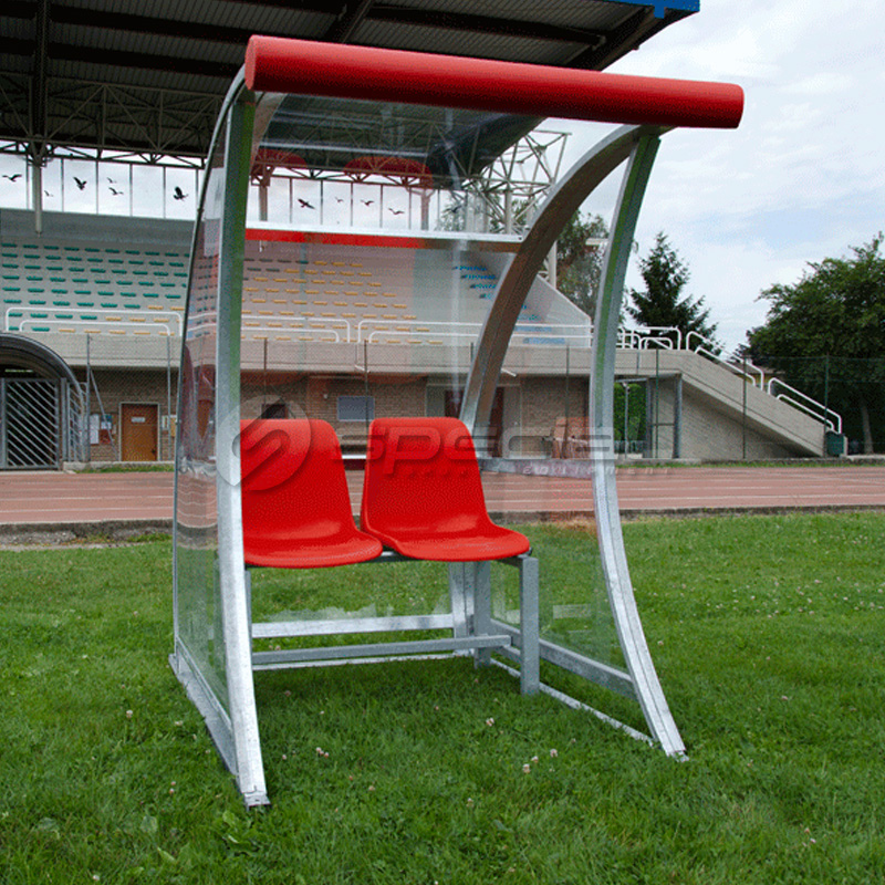 SP01500 Klupa za rezervne igrače reducirane visine (165 cm), konstrukcija metalna pocinčana - Slika 1