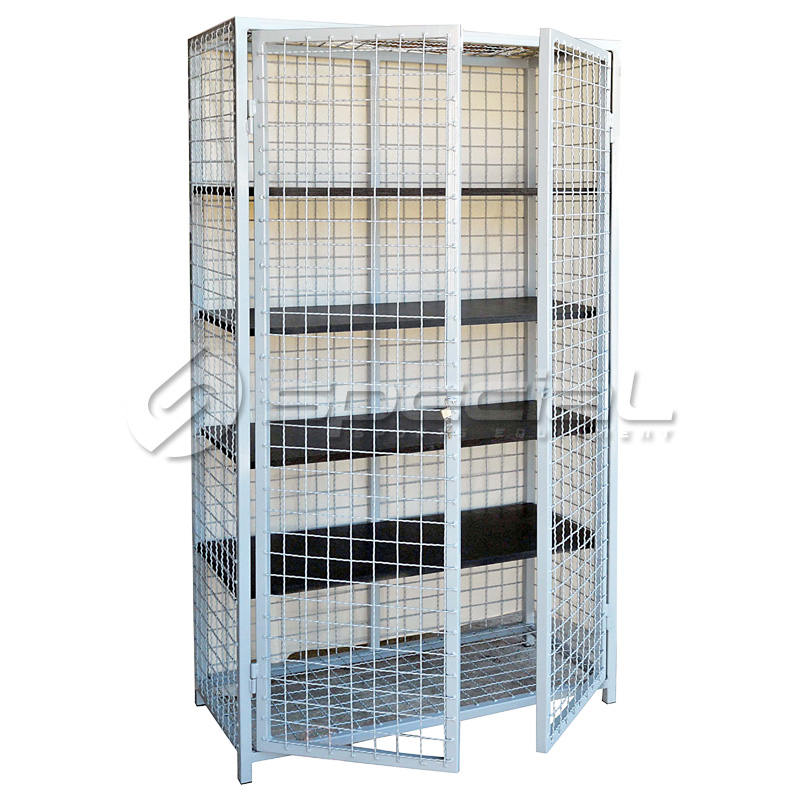 sp00092-metalni-mrezasti-ormar-za-rekvizite-sa-dvoja-vrata-i-4-police-i-bravicom-za-zakljucavanje.-dimenzije-110x50x195cm-1601629671 Metalni ormar za rekvizite - Slika 1