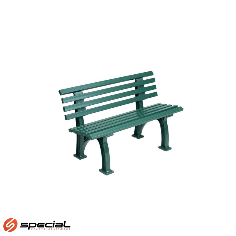 sp01912g-1744620592 PVC klupa sa naslonom, dužine 120 cm, boja zelena - Slika 1