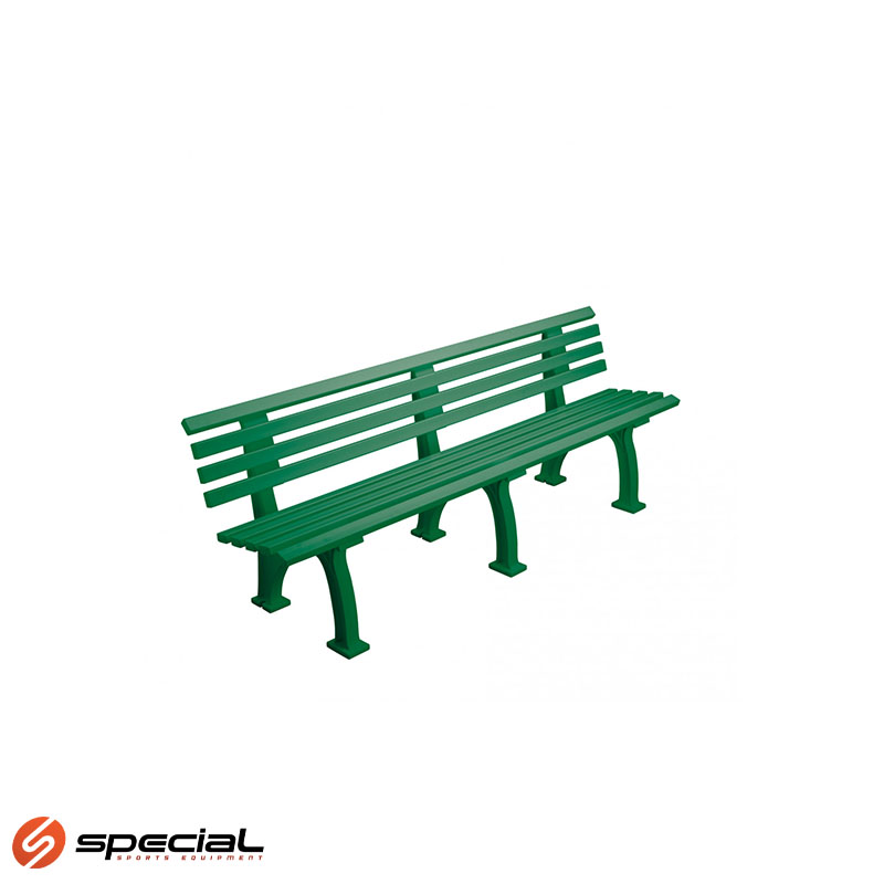 sp01916g-1744623657 PVC klupa sa naslonom, dužine 200 cm, boja zelena - Slika 1